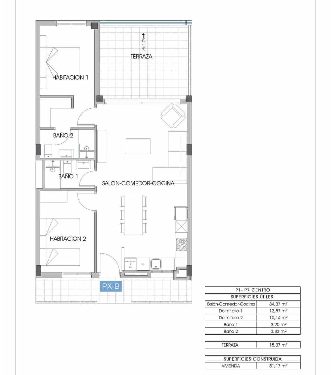 2 Zimmer Apartment zu verkaufen in La Villajoyosa / Vila Joiosa mit Pool - 349.000 € (Ref: 9247171)