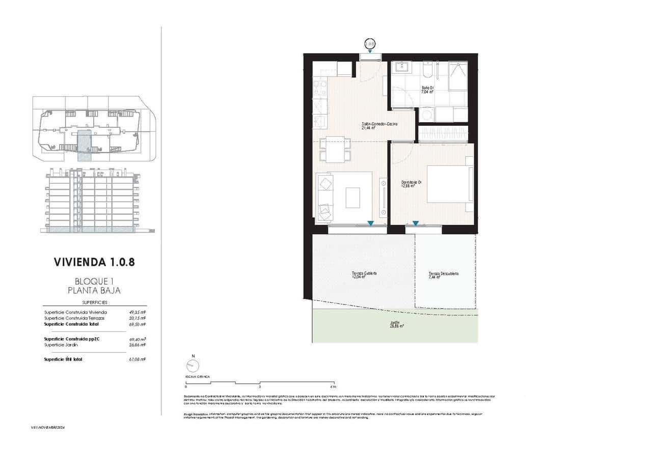 1 sypialnia Apartament na sprzedaż w La Villajoyosa / Vila Joiosa z basenem - 390 000 € (Ref: 9265513)