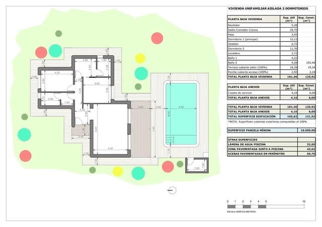 2 soverom Villa til salgs i Pinoso med svømmebasseng - € 330 000 (Ref: 9301249)