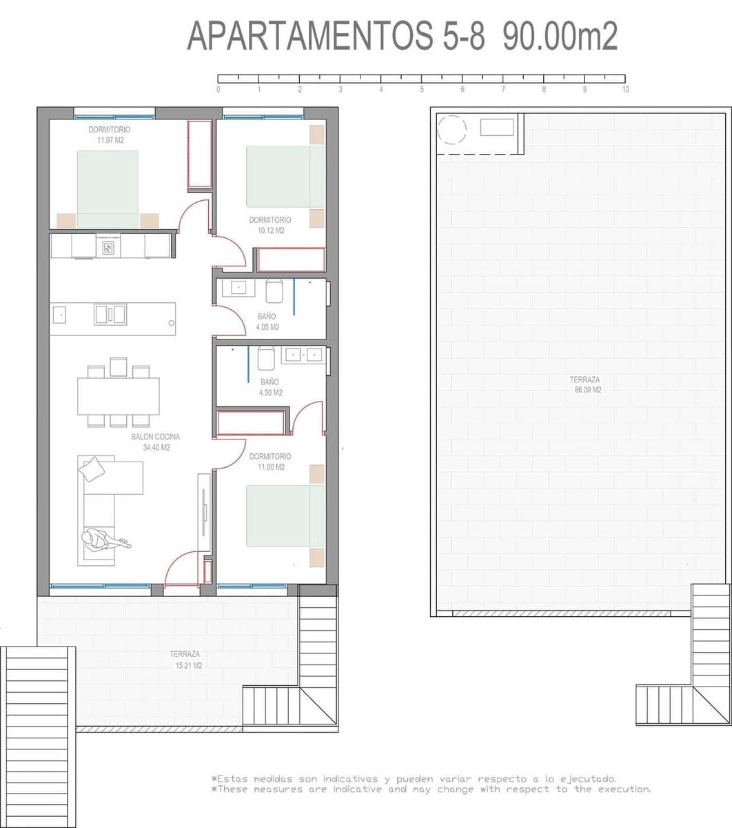 3 sovrum Villa till salu i Pilar de la Horadada med pool - 369 900 € (Ref: 9311195)