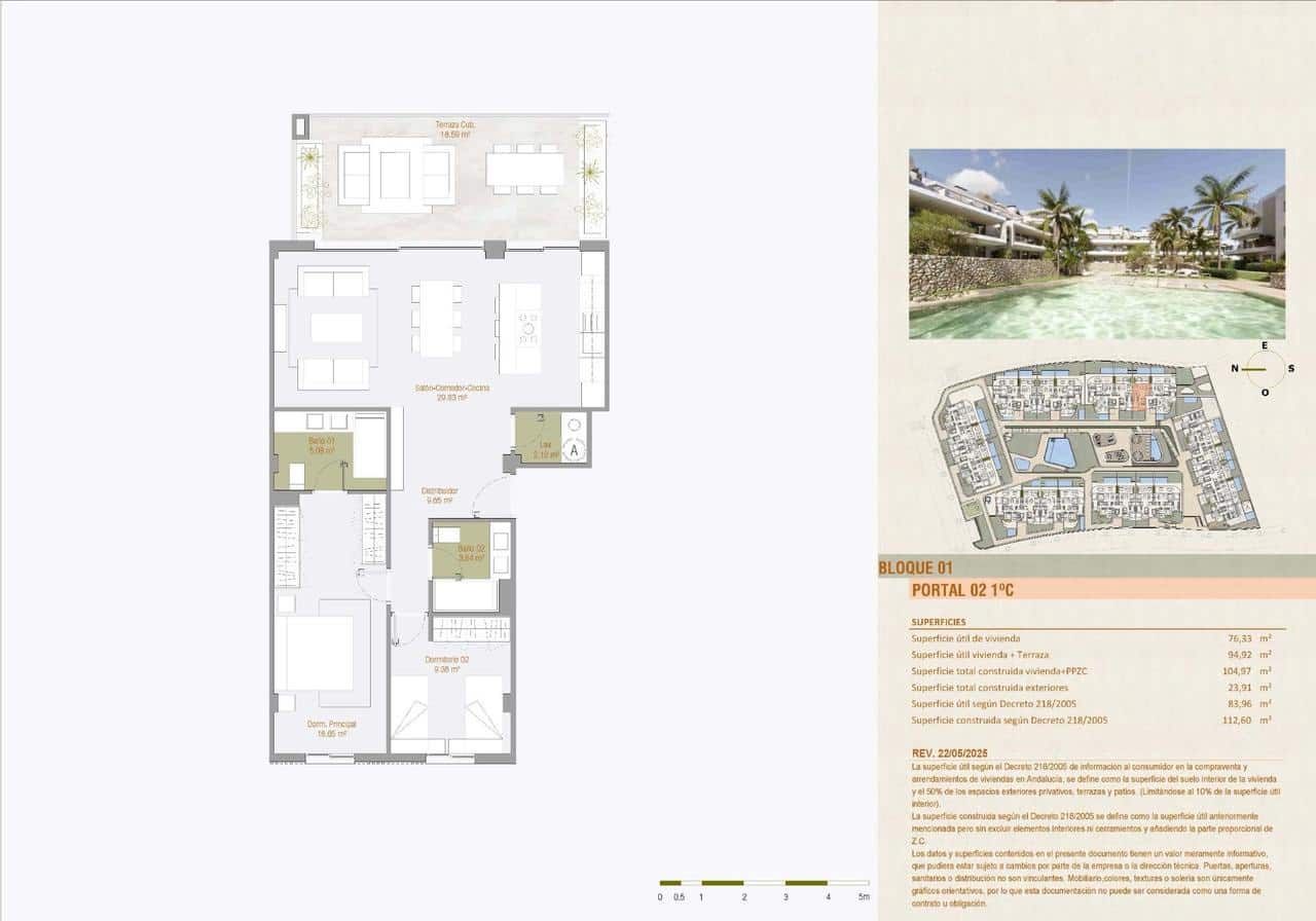 Apartamento de 2 habitaciones en Estepona en venta con piscina garaje - 539.000 € (Ref: 9326249)
