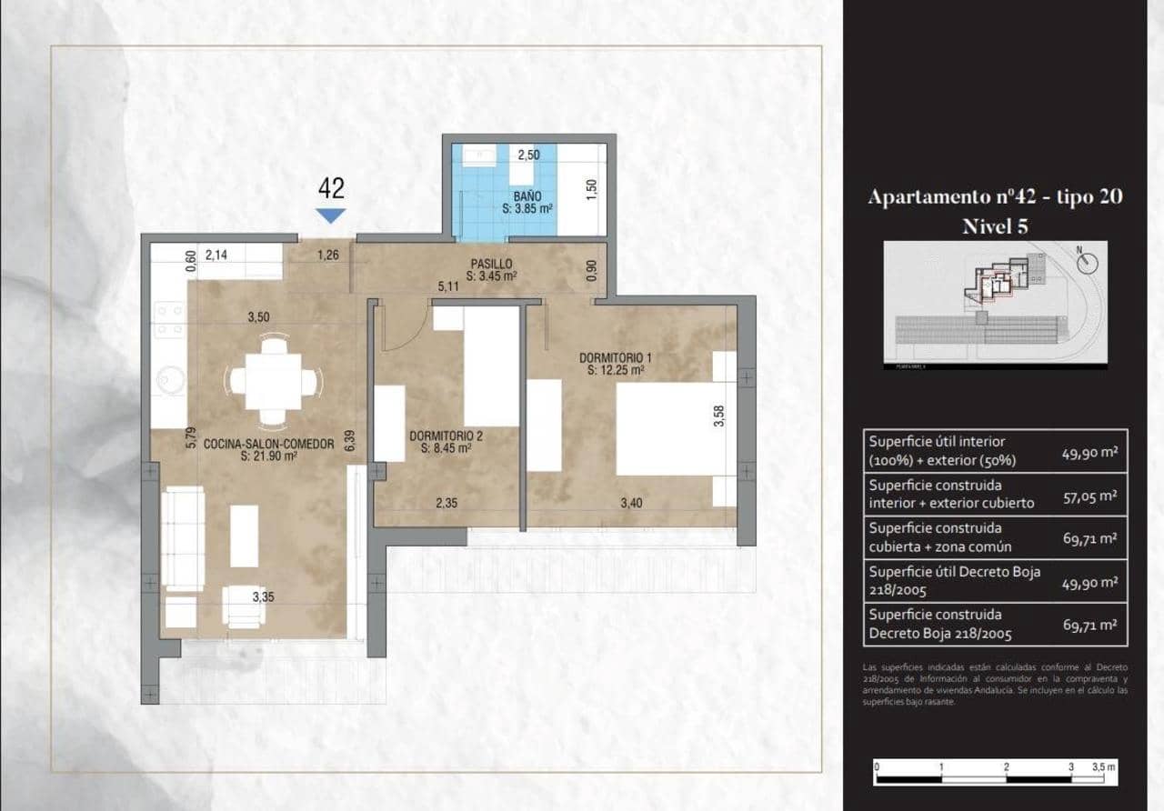 1 soverom Penthouse til salgs i Monachil - € 345 000 (Ref: 9402729)