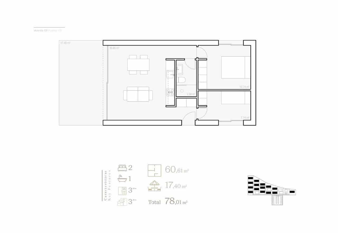 2 bedroom Villa for sale in Alfaz del Pi / L'Alfas del Pi with pool - € 246,750 (Ref: 9502084)