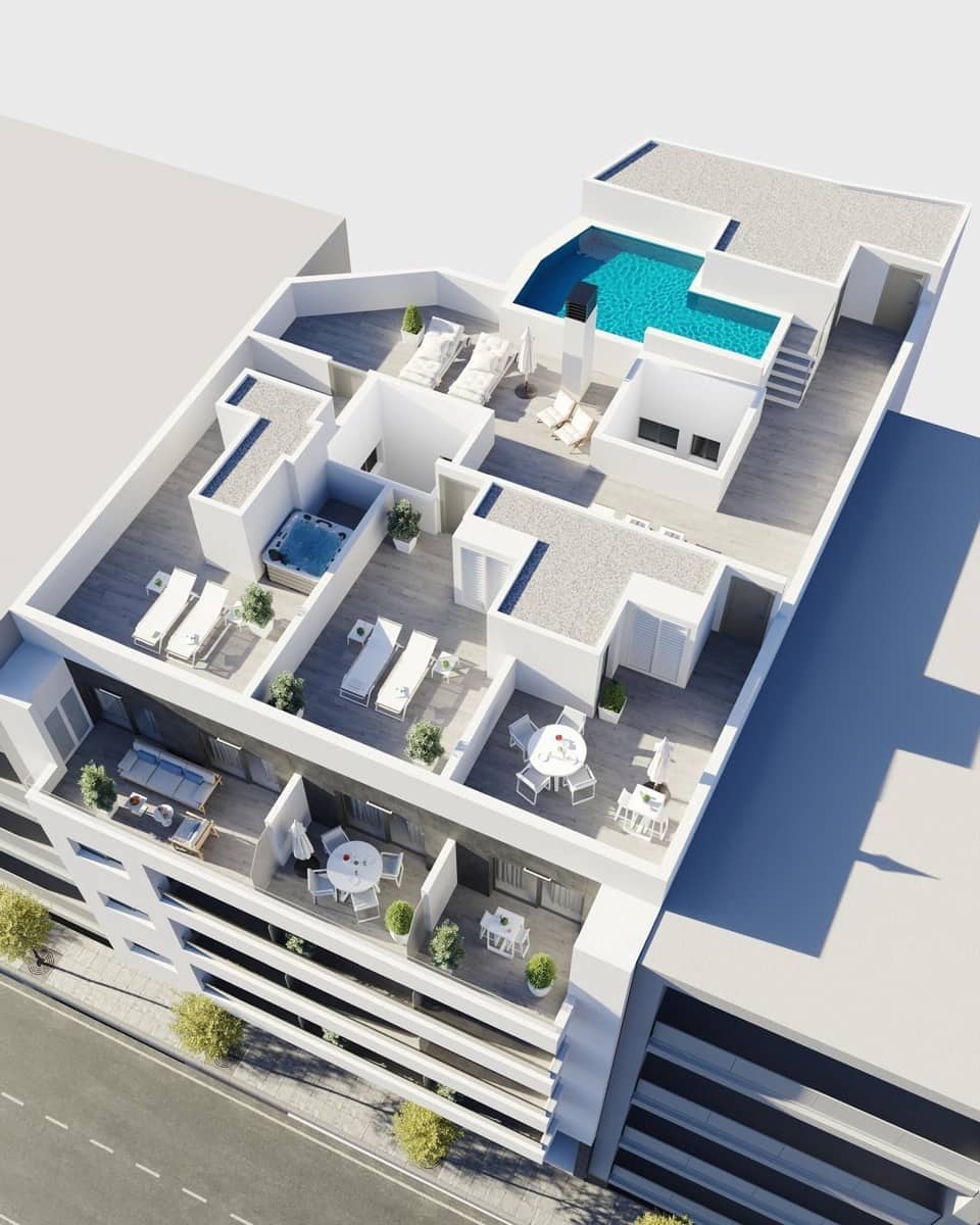 2 slaapkamer Appartement te koop in Torrevieja met zwembad - € 299.000 (Ref: 9504556)