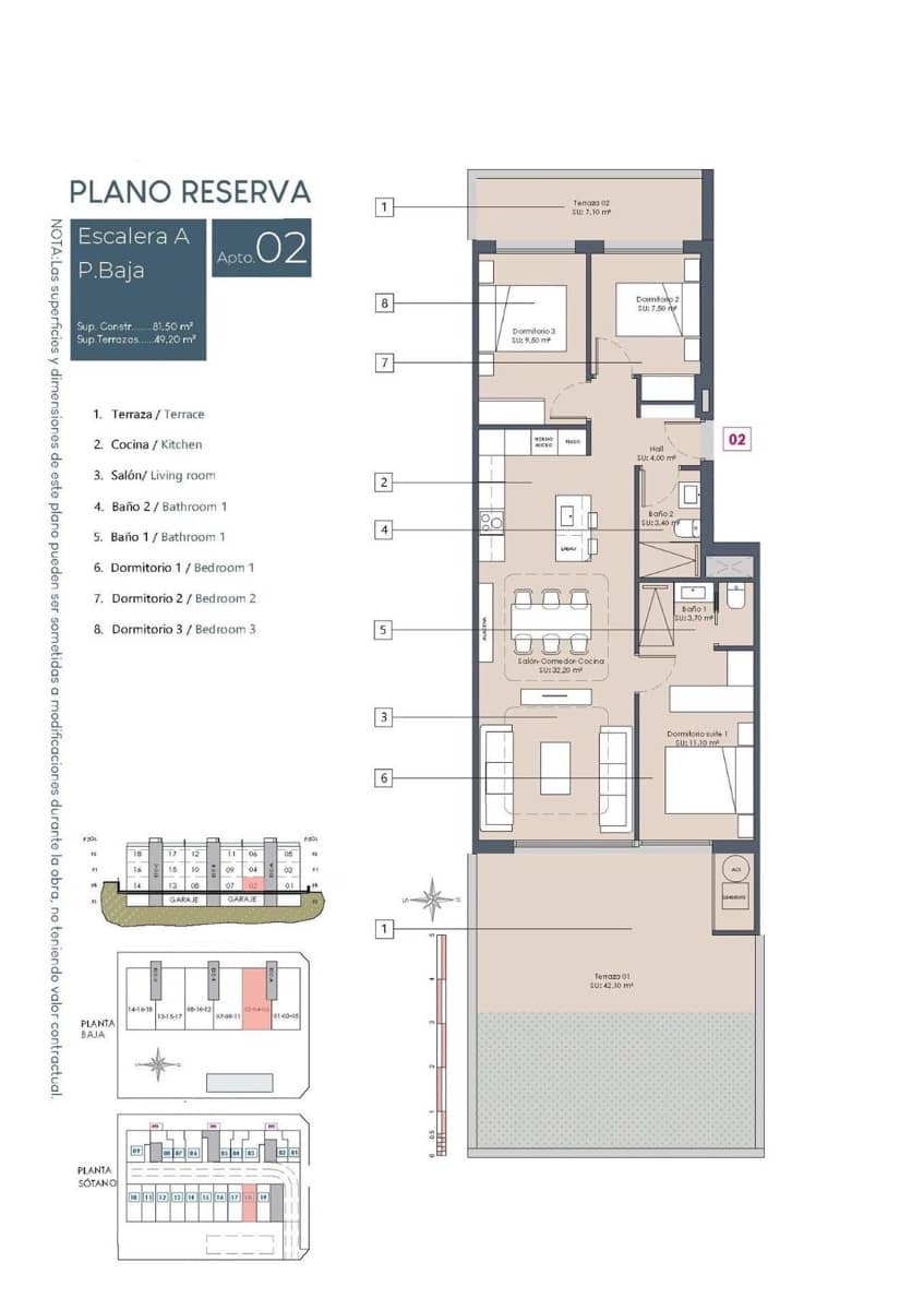 3 sovrum Lägenhet till salu i Benijofar med pool - 309 900 € (Ref: 9504557)