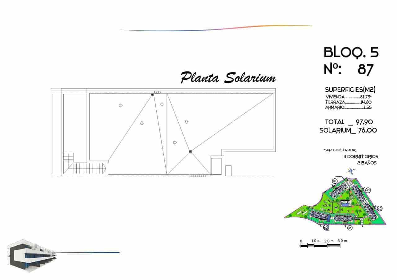 3 Zimmer Penthouse zu verkaufen in Guardamar del Segura mit Pool - 271.000 € (Ref: 9524232)
