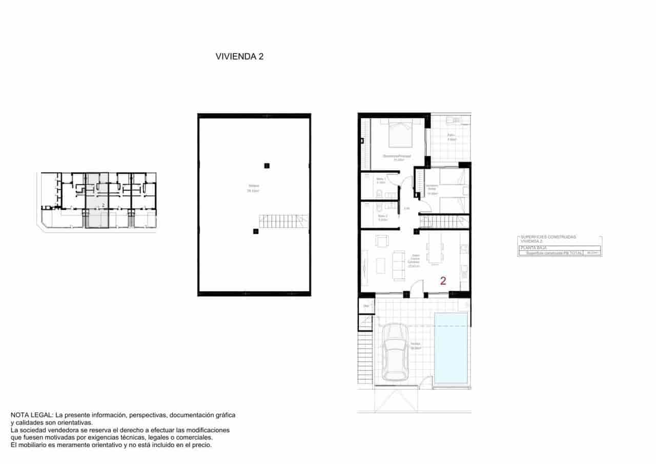 2 quarto Bungalow para venda em San Pedro del Pinatar com piscina - 319 900 € (Ref: 9684158)