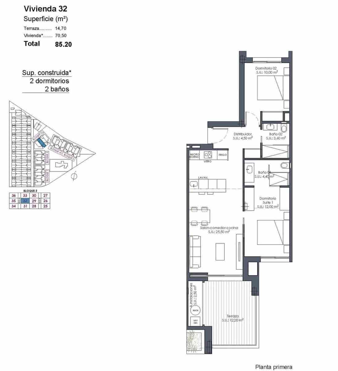 2 slaapkamer Appartement te koop in Los Alcazares met zwembad - € 299.000 (Ref: 9684167)