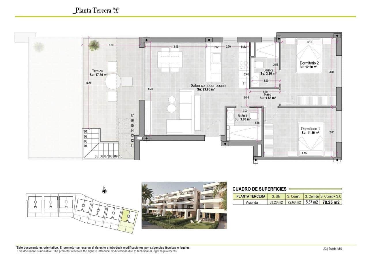 2 bedroom Penthouse for sale in Condado de Alhama with pool - € 269,850 (Ref: 9684183)