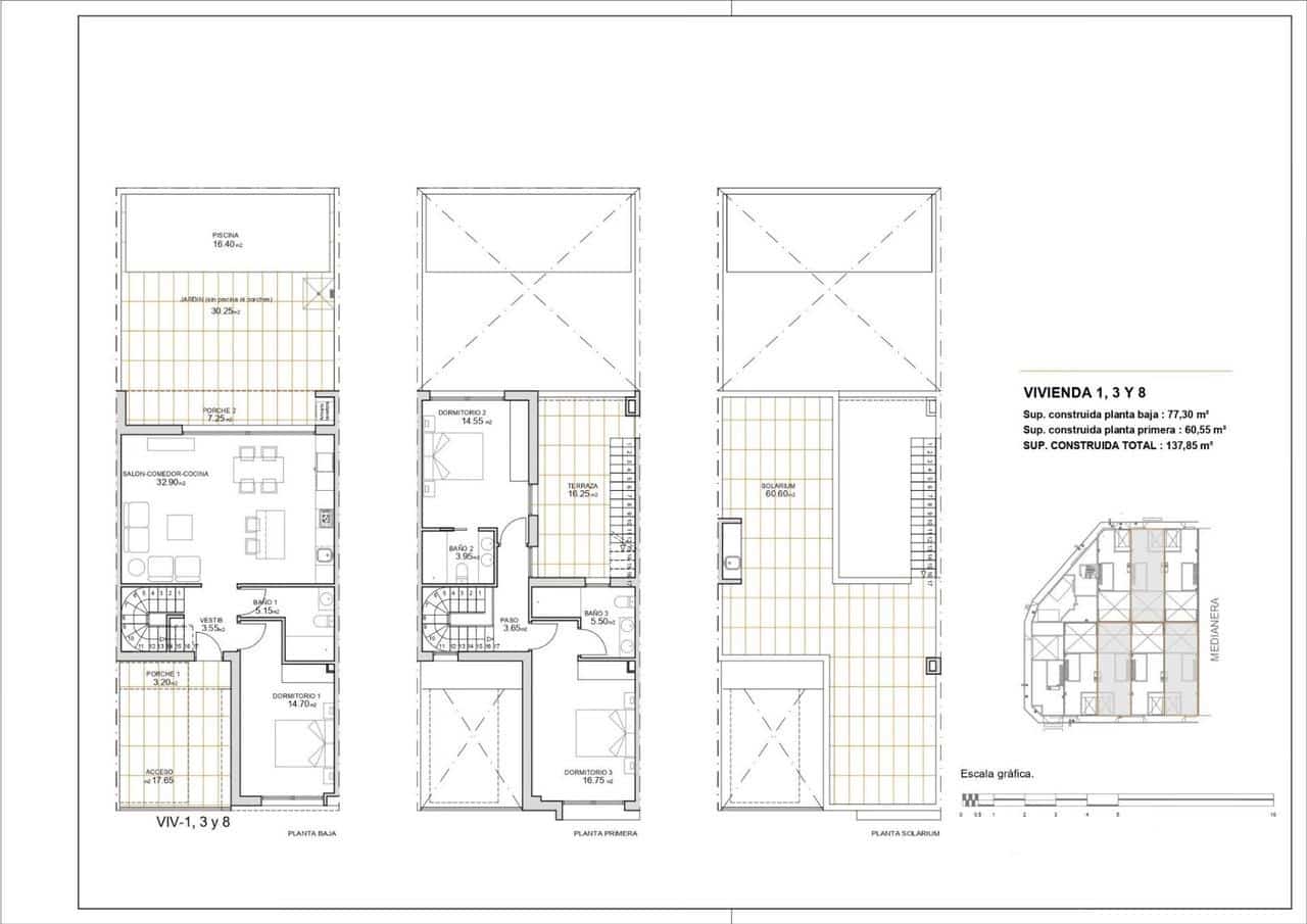 3 makuuhuone Omakotitalo myytävänä paikassa San Javier mukana uima-altaan - 299 900 € (Ref: 9684185)