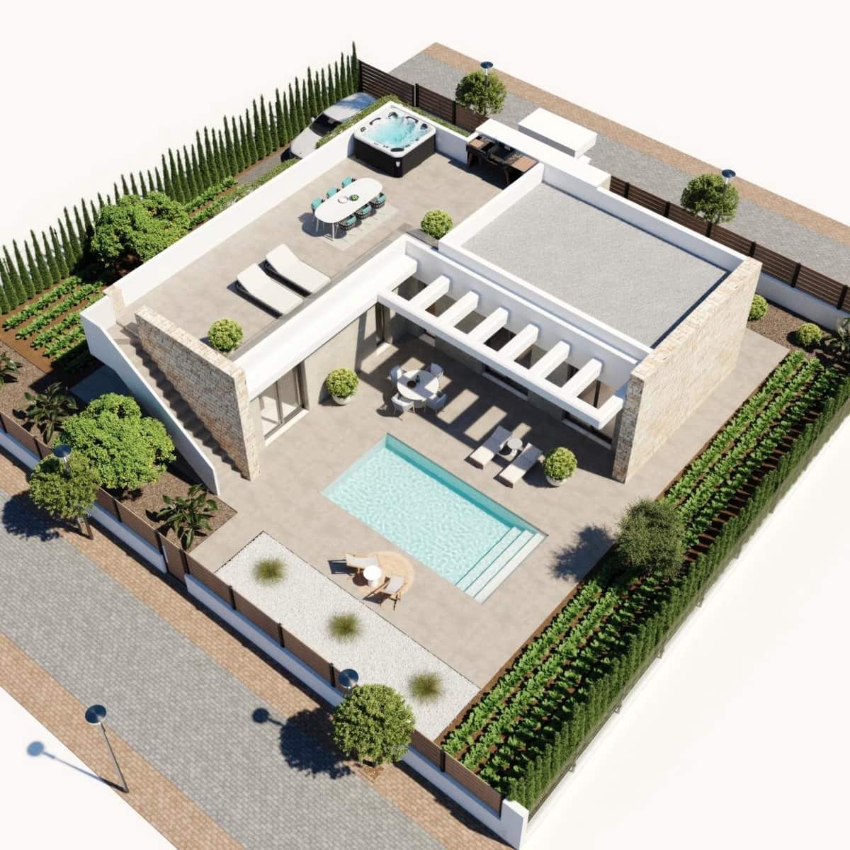 3 slaapkamer Villa te koop in Fuente Alamo de Murcia met zwembad - € 369.900 (Ref: 9806295)