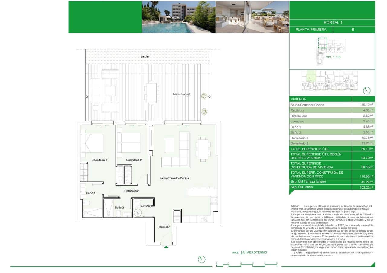 2 sovrum Lägenhet till salu i Estepona med pool - 570 000 € (Ref: 9808385)