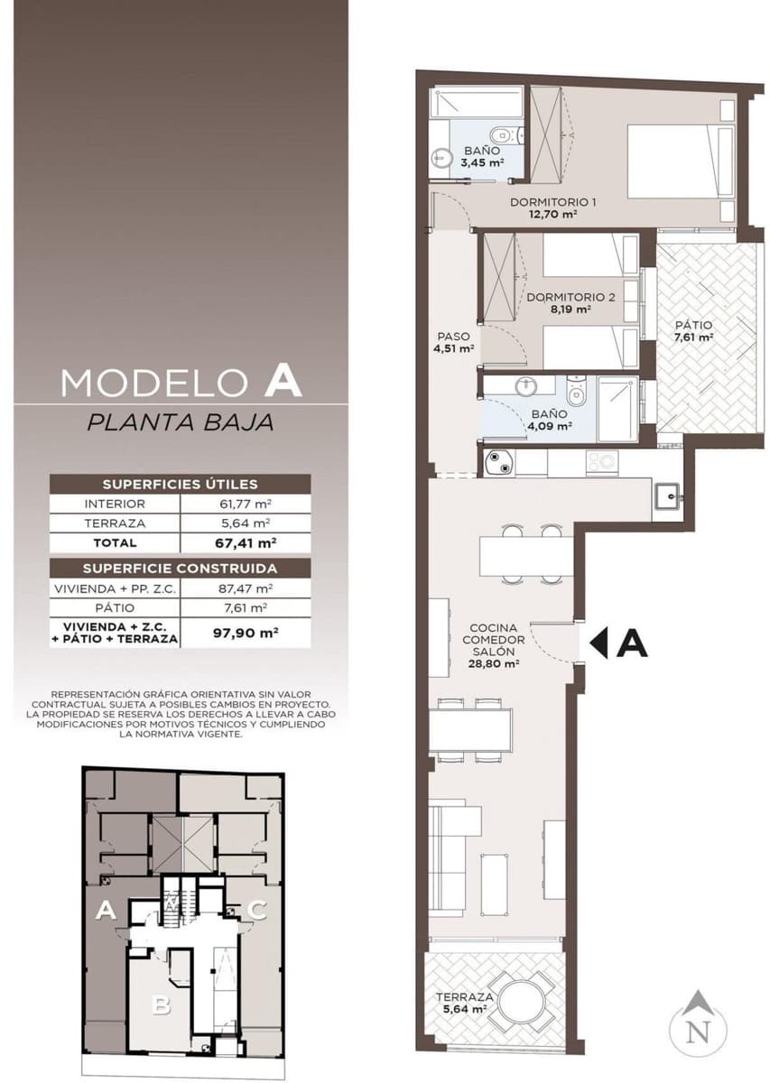 2 sovrum Lägenhet till salu i Torrevieja med pool - 250 000 € (Ref: 9814544)