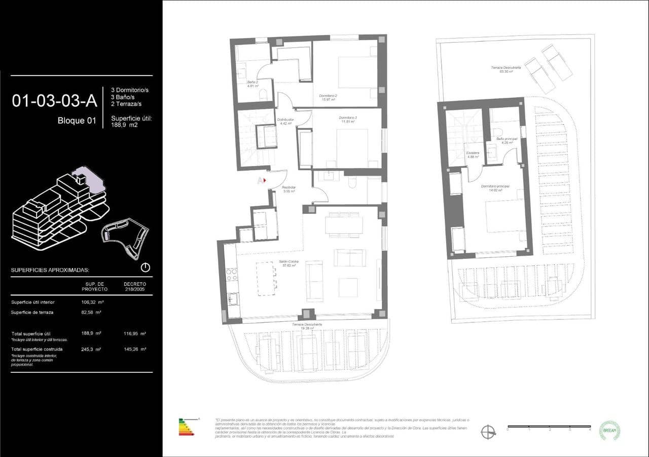 3 slaapkamer Penthouse te koop in Mijas met zwembad - € 764.000 (Ref: 9823151)