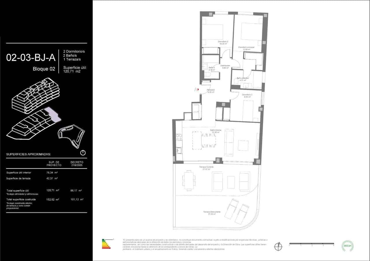 3 slaapkamer Appartement te koop in Mijas met zwembad - € 510.000 (Ref: 9823154)