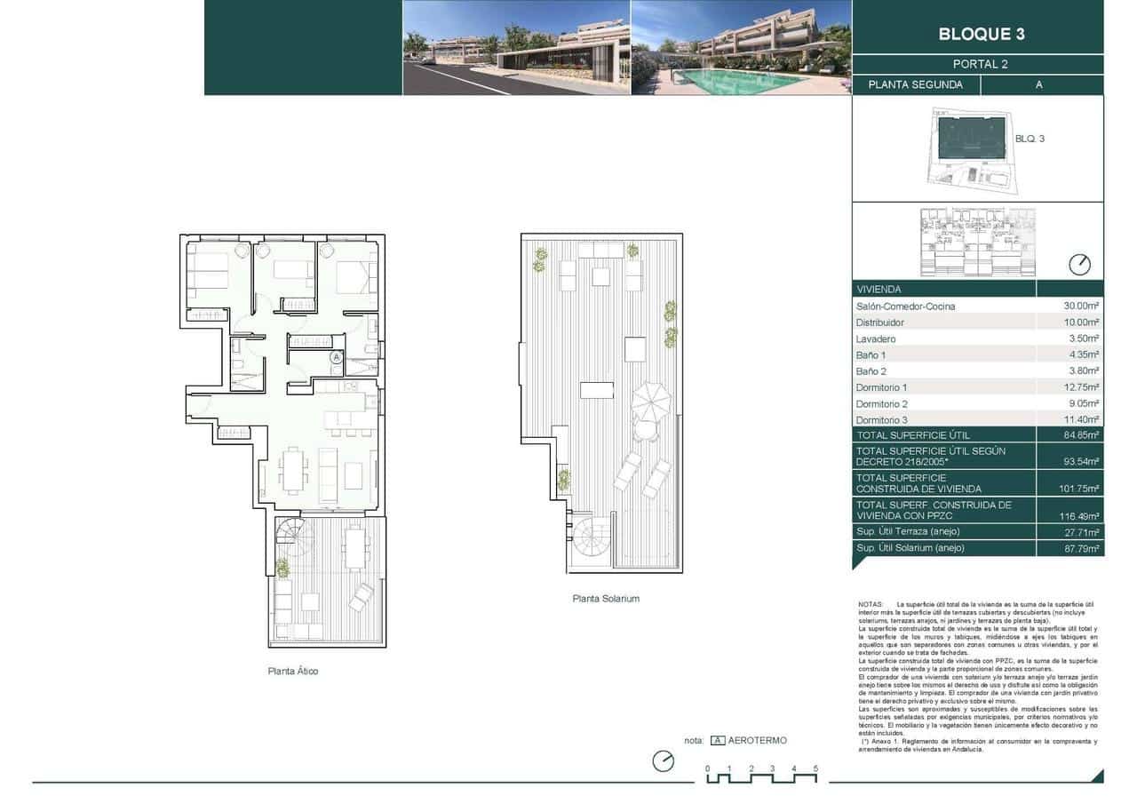 3 sypialnia Penthouse na sprzedaż w Estepona z basenem - 895 000 € (Ref: 9823156)