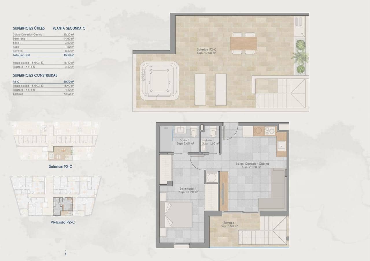 1 soveværelse Penthouse til salg i Los Cuarteros med swimmingpool - € 211.000 (Ref: 9823175)