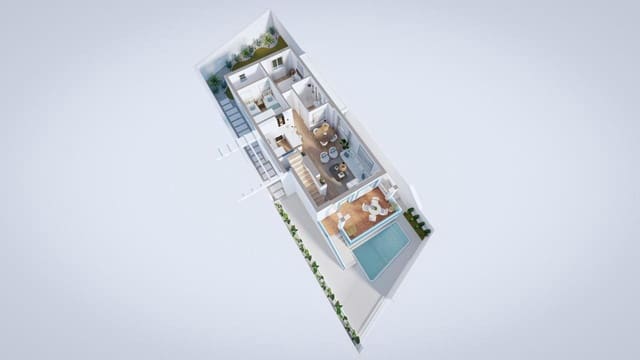 3 Zimmer Villa zu verkaufen in Dehesa de Campoamor, Orihuela mit Pool - 399.000 € (Ref: 9828829)