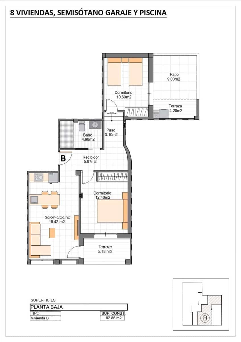 2 quarto Apartamento para venda em Lo Pagan com piscina - 259 900 € (Ref: 9834208)