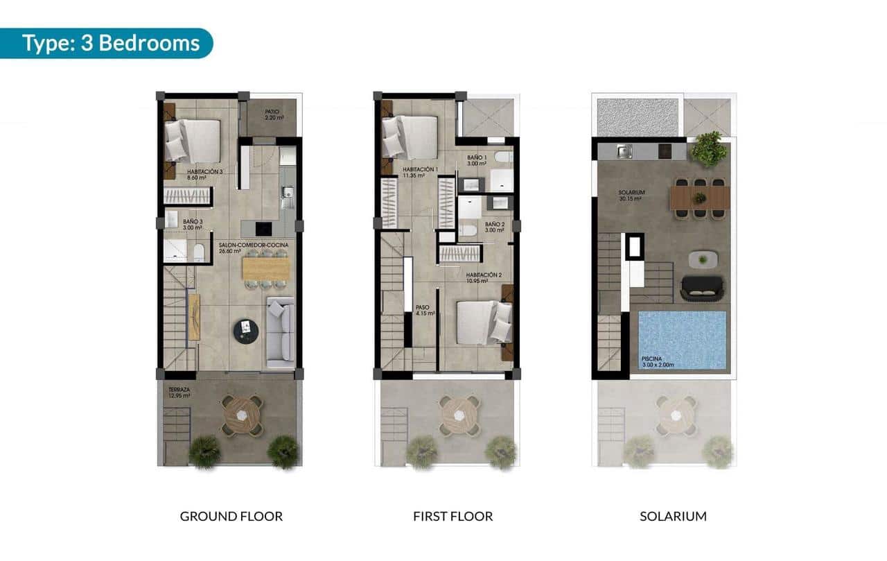 3 Zimmer Haus zu verkaufen in Dolores mit Pool - 289.000 € (Ref: 9912750)