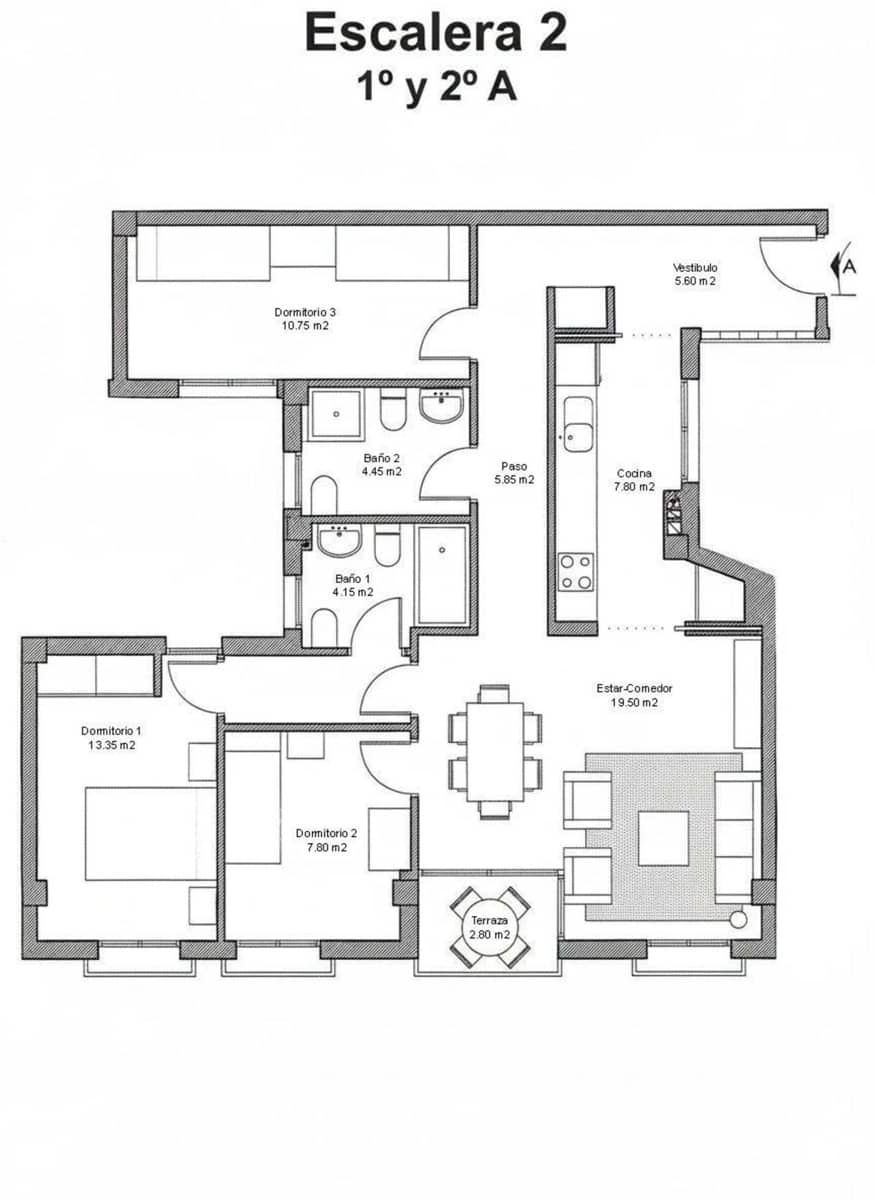 3 slaapkamer Appartement te koop in Avileses - € 144.000 (Ref: 9915461)