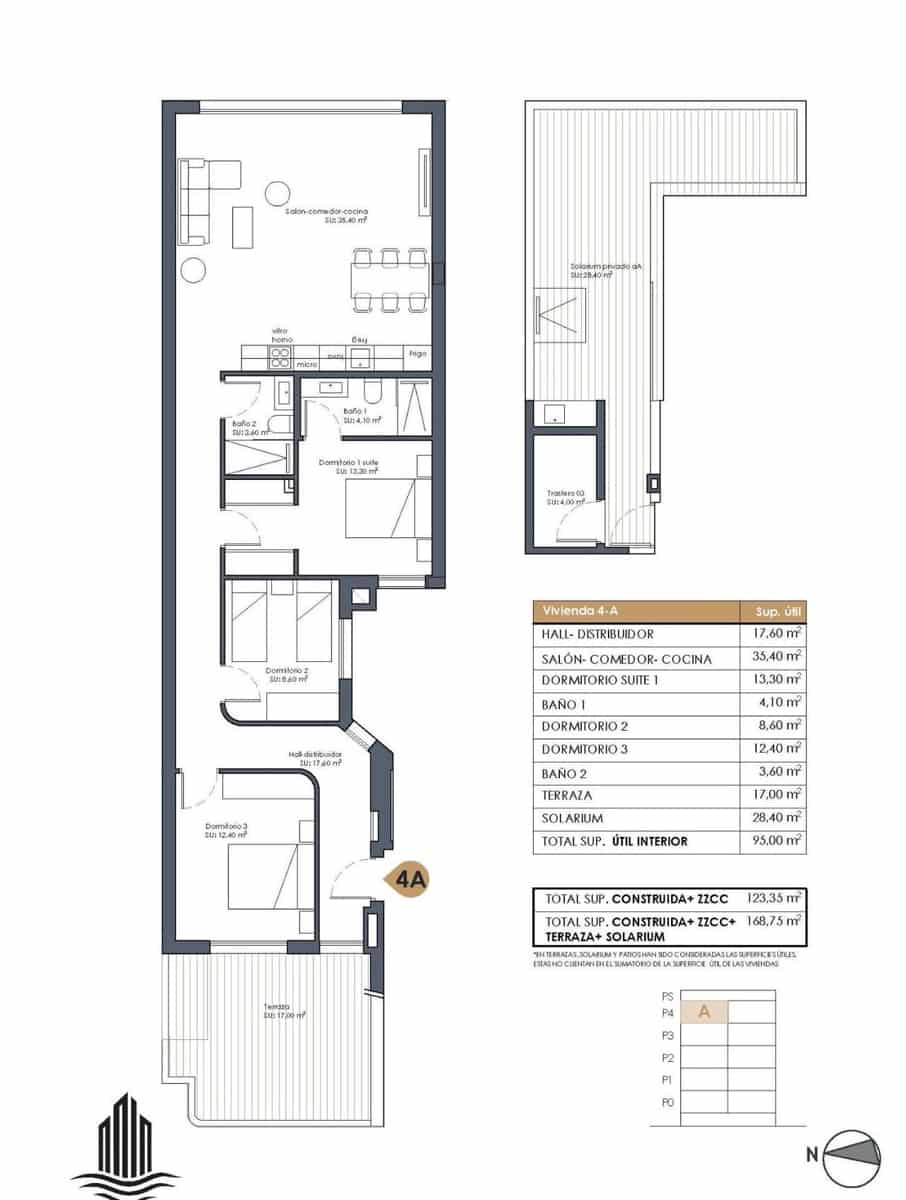 3 bedroom Penthouse for sale in Guardamar del Segura with pool garage - € 850,000 (Ref: 9999362)
