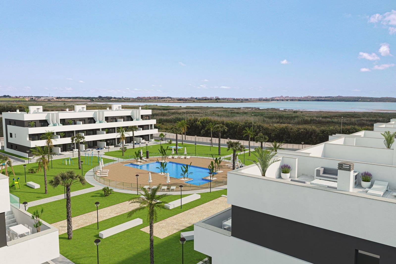 2 soveværelse Lejlighed til salg i Guardamar del Segura med swimmingpool garage - € 224.000 (Ref: 9991574)