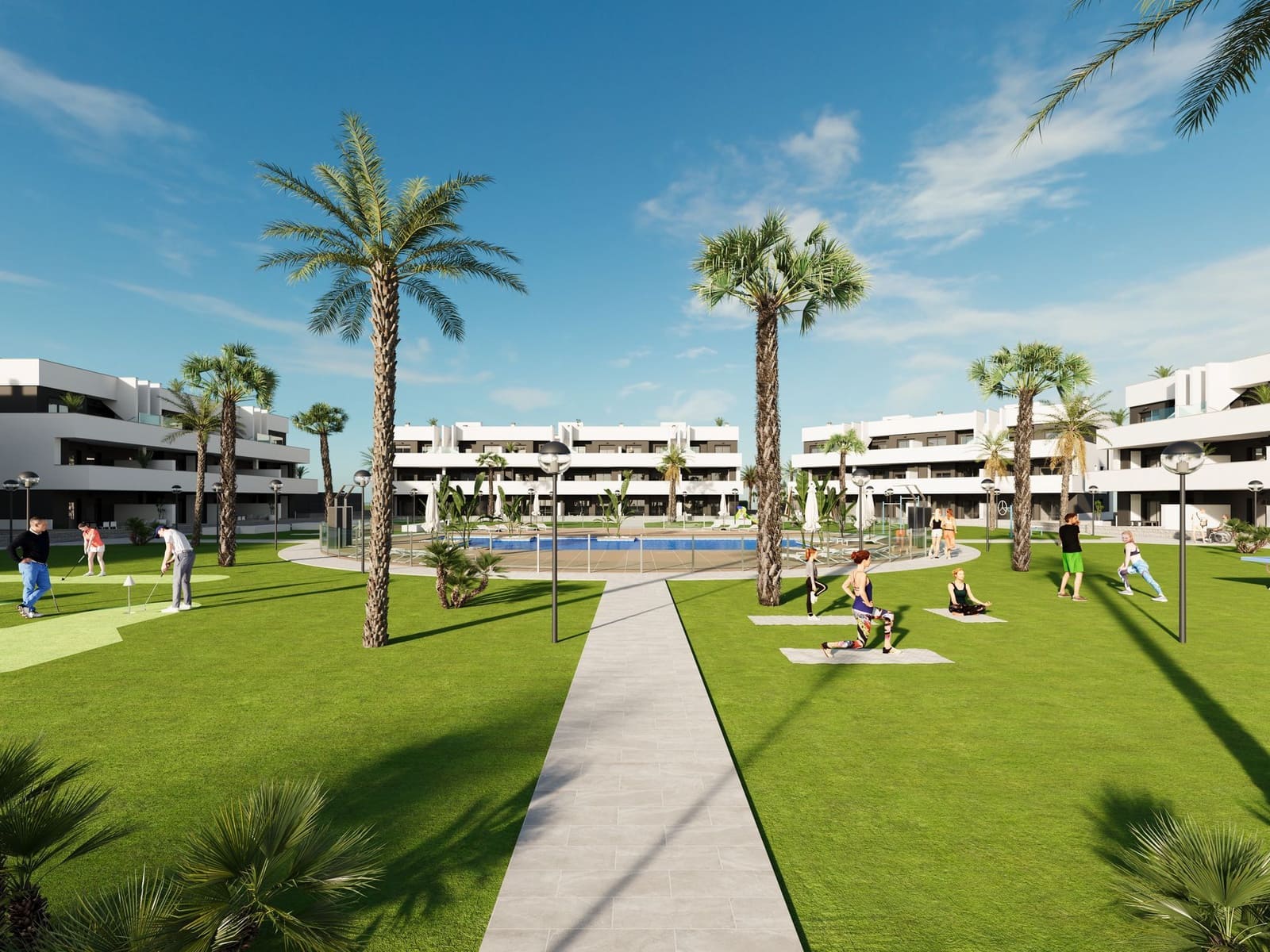 2 soveværelse Lejlighed til salg i Guardamar del Segura med swimmingpool garage - € 224.000 (Ref: 9991574)