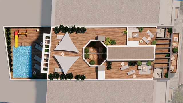 1 soverom Leilighet til salgs i Las Piscinas Naturales, Torrevieja med svømmebasseng - € 225 000 (Ref: 9991612)