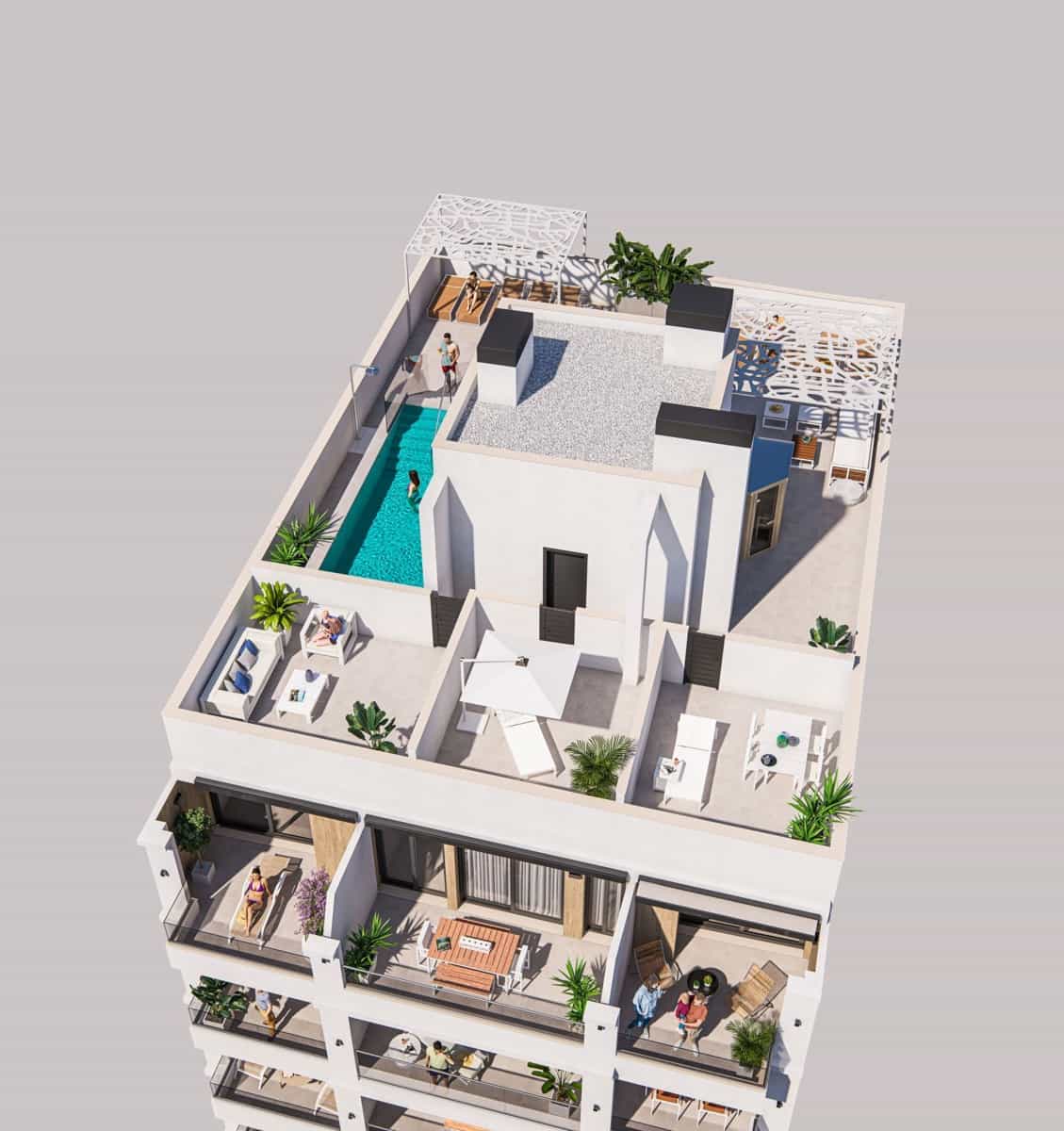 2 soveværelse Lejlighed til salg i Torrevieja med swimmingpool - € 250.000 (Ref: 9991641)