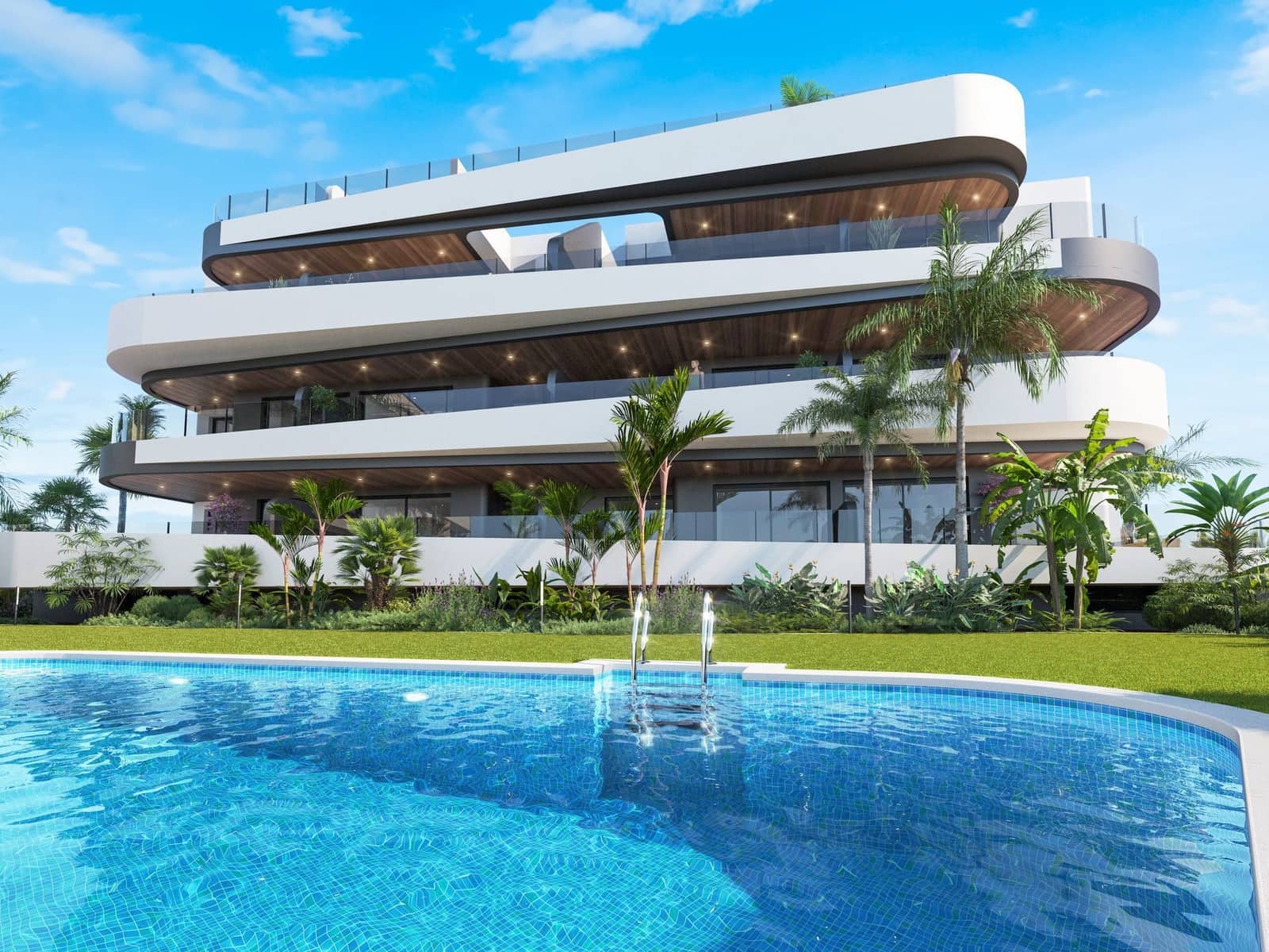 2 soveværelse Lejlighed til salg i Los Alcazares med swimmingpool garage - € 279.000 (Ref: 9991663)