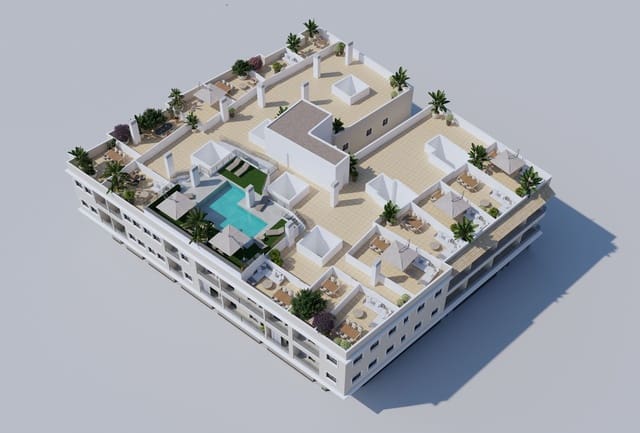 2 sypialnia Penthouse na sprzedaż w Algorfa z basenem garażem - 189 000 € (Ref: 9991666)