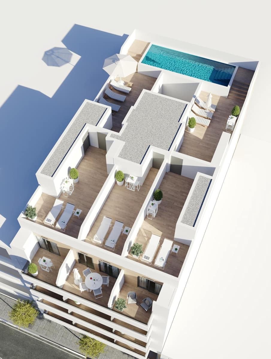 1 makuuhuone Kattohuoneisto myytävänä paikassa Torrevieja mukana uima-altaan - 259 000 € (Ref: 9991691)