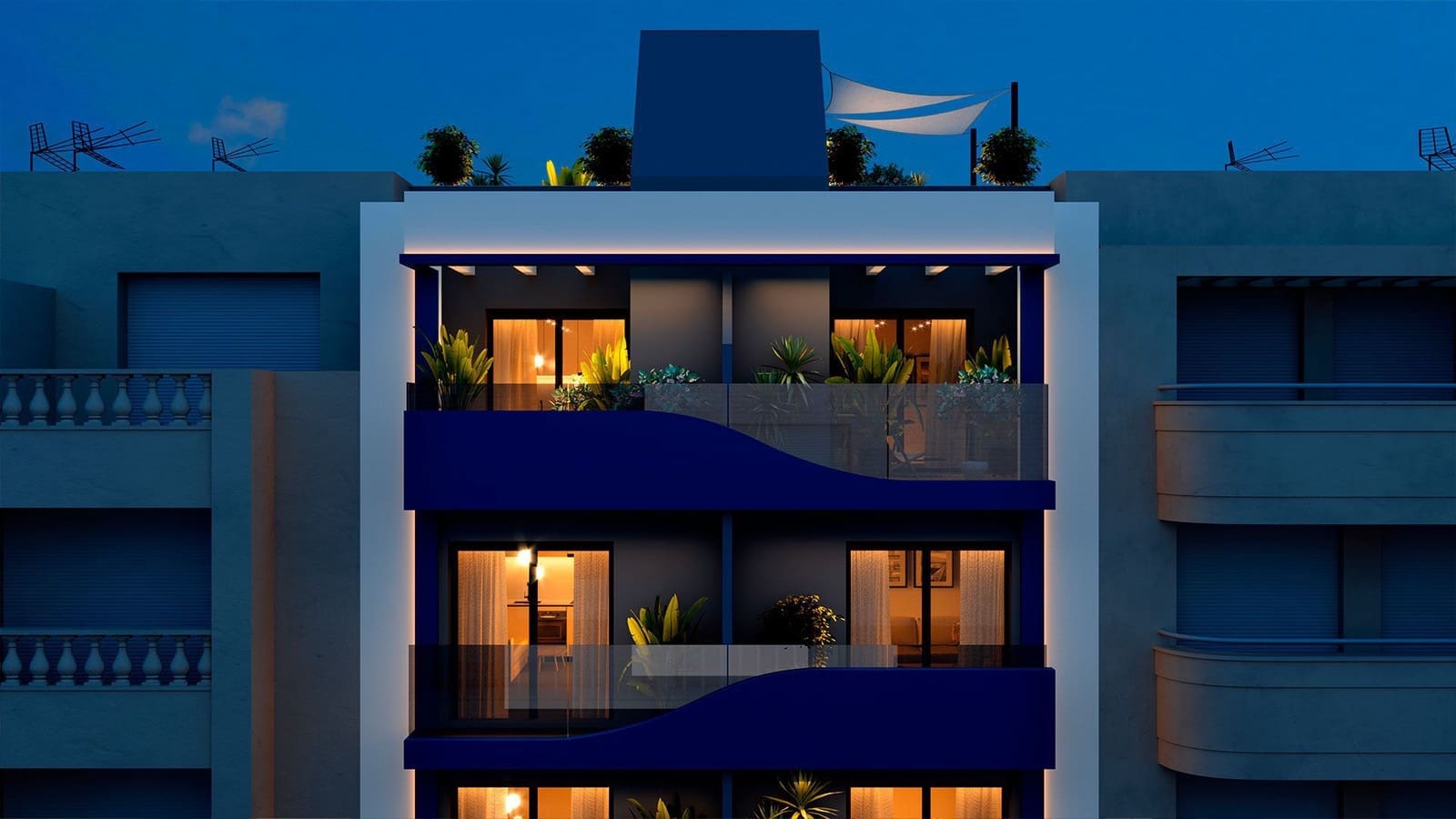 1 soverom Penthouse til salgs i Torrevieja med svømmebasseng - € 275 000 (Ref: 9991700)