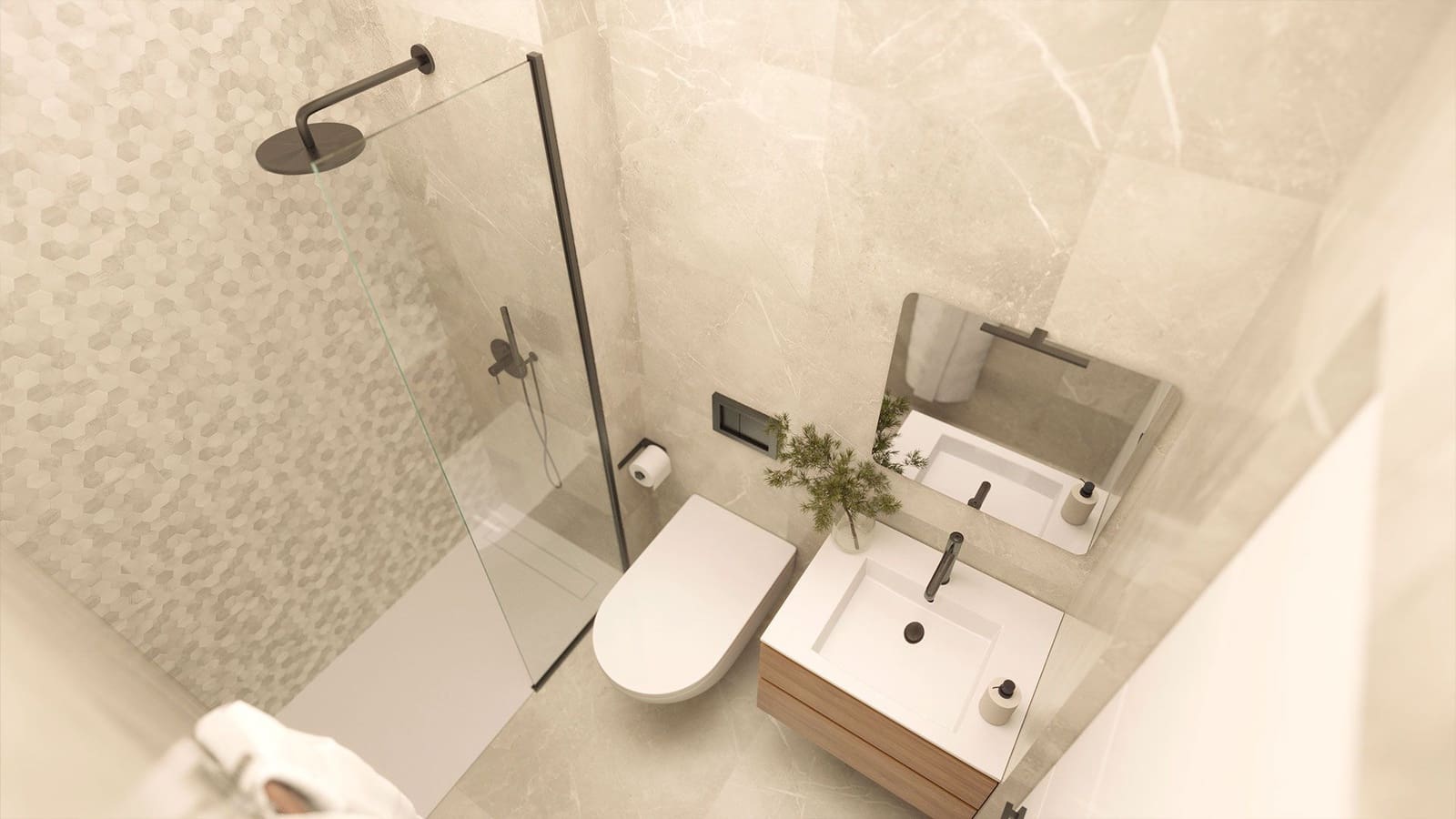 1 soverom Penthouse til salgs i Torrevieja med svømmebasseng - € 275 000 (Ref: 9991700)