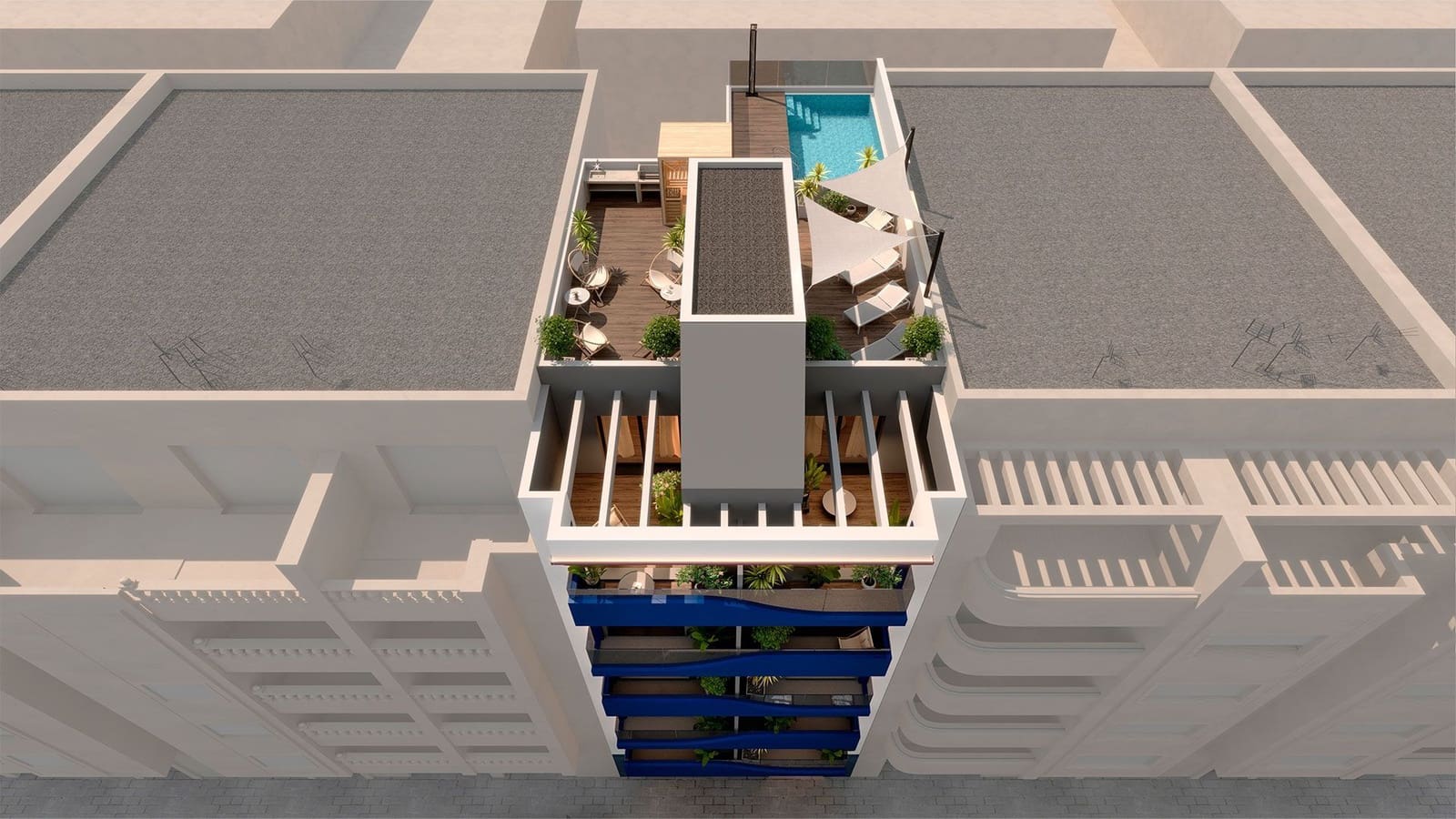 1 soveværelse Lejlighed til salg i Torrevieja med swimmingpool - € 199.000 (Ref: 9991701)