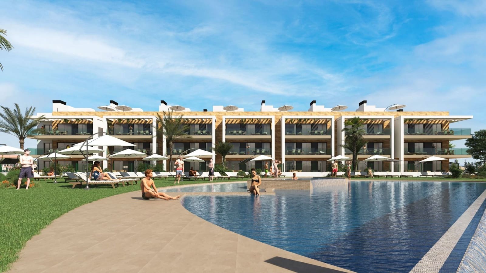 2 soveværelse Lejlighed til salg i Los Alcazares med swimmingpool garage - € 265.000 (Ref: 9991720)