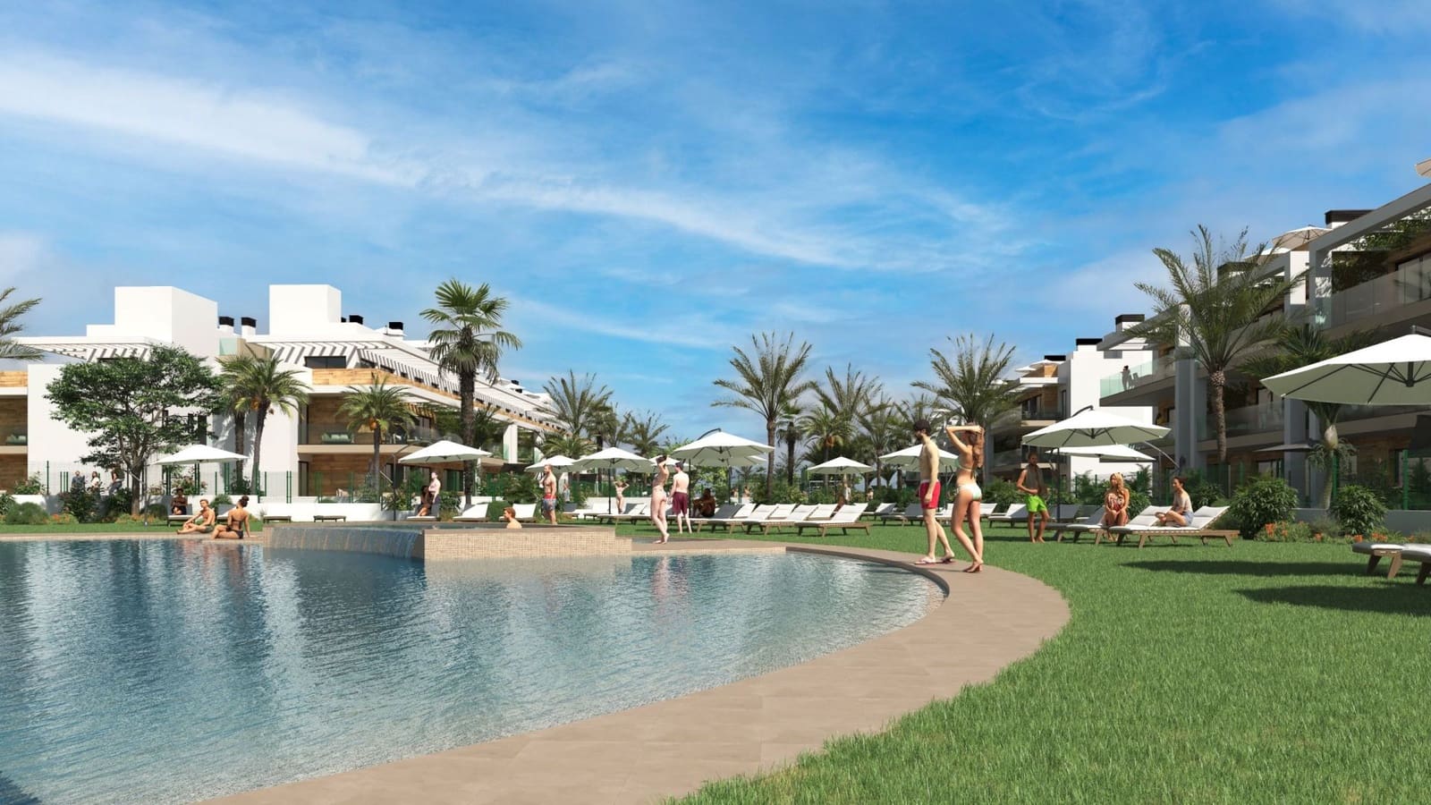 2 soveværelse Lejlighed til salg i Los Alcazares med swimmingpool garage - € 265.000 (Ref: 9991720)
