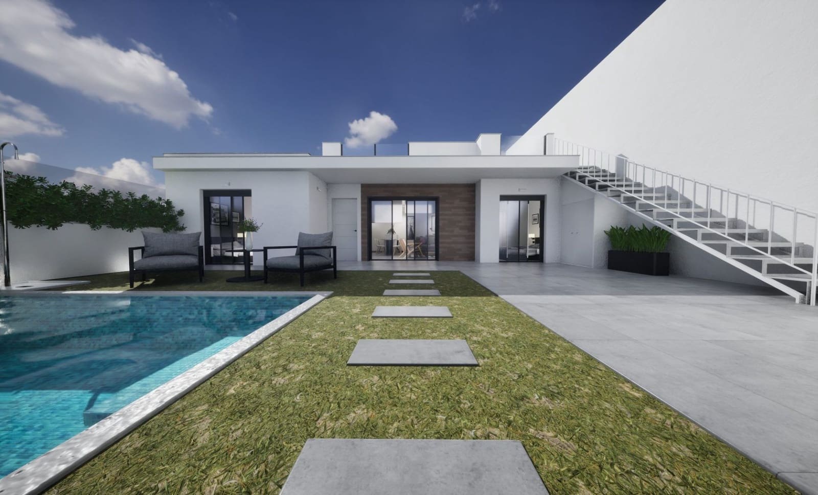 Chalet de 3 habitaciones en Torre-Pacheco en venta con piscina garaje - 279.900 € (Ref: 9991725)