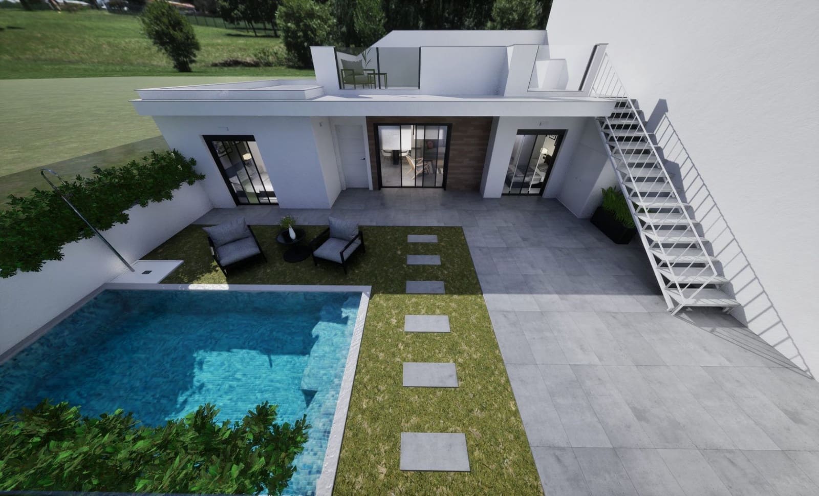 Chalet de 3 habitaciones en Torre-Pacheco en venta con piscina garaje - 279.900 € (Ref: 9991725)
