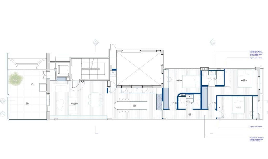 3 sovrum Takvåning att hyra i Valencia stad - 2 700 € (Ref: 9650144)
