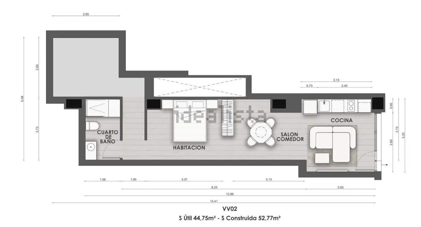 Studio for rent in Valencia city - € 1,500 (Ref: 9651709)