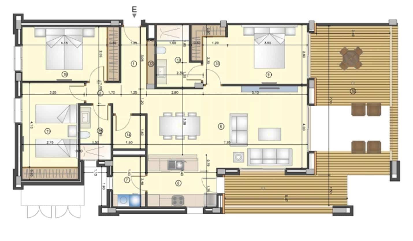 3 soveværelse Lejlighed til salg i Portocolom - € 885.000 (Ref: 9804797)