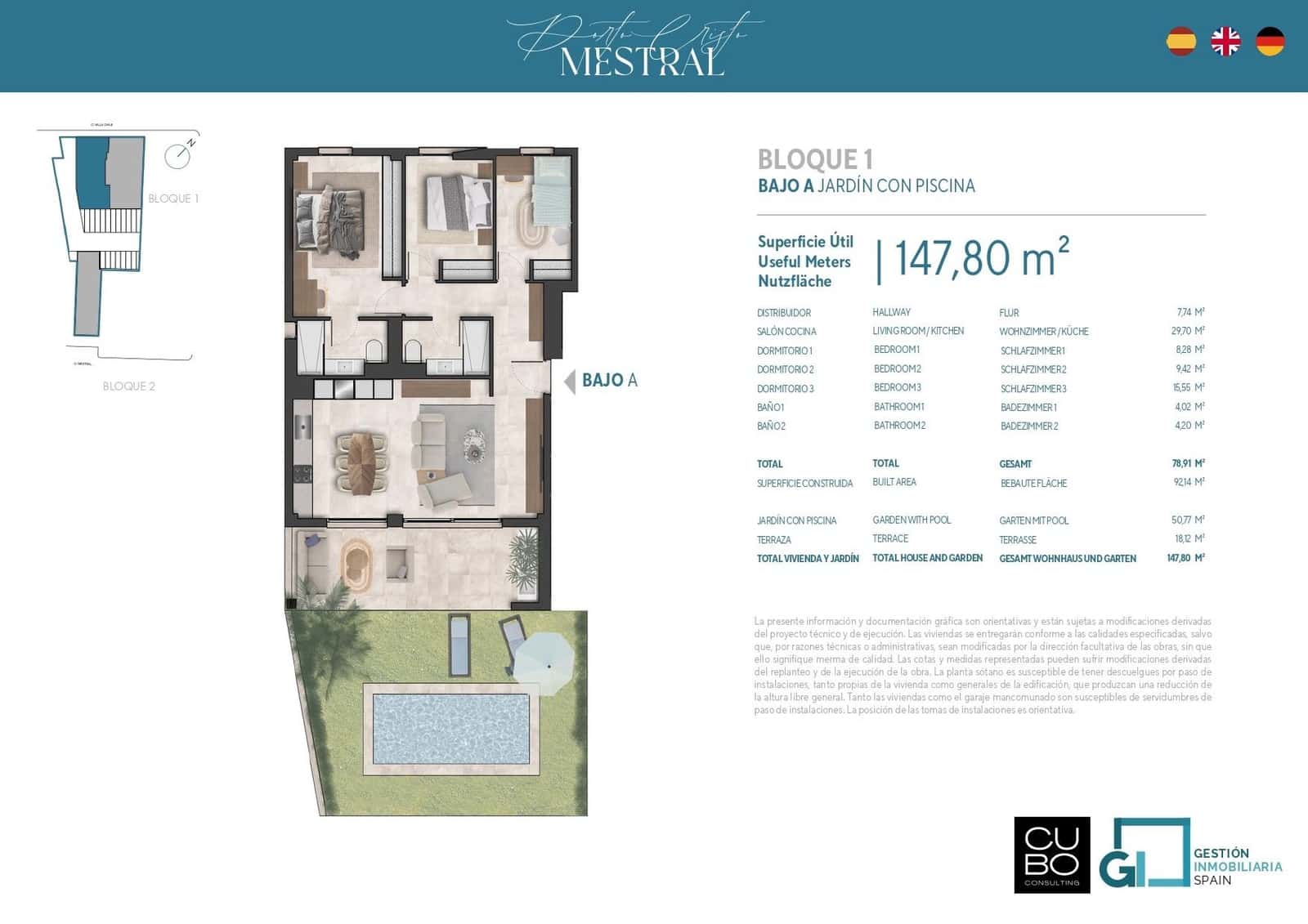 2 sypialnia Apartament na sprzedaż w Portocristo / Port de Manacor z garażem - 450 000 € (Ref: 9813350)