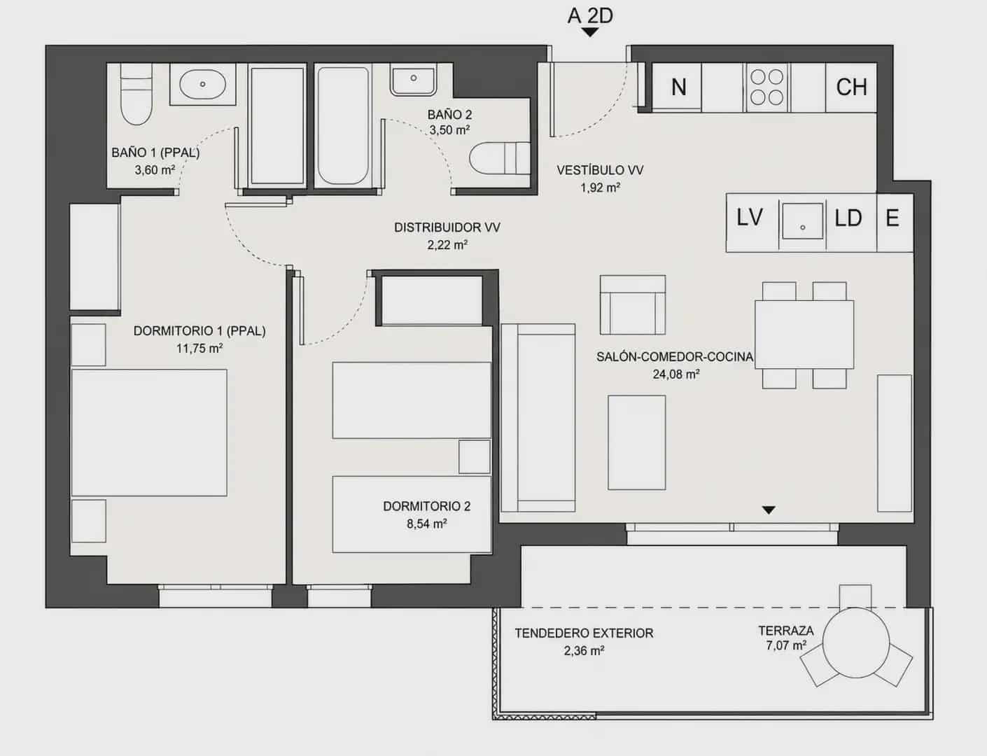2 bedroom Flat for sale in Denia with pool - € 383,000 (Ref: 9977820)
