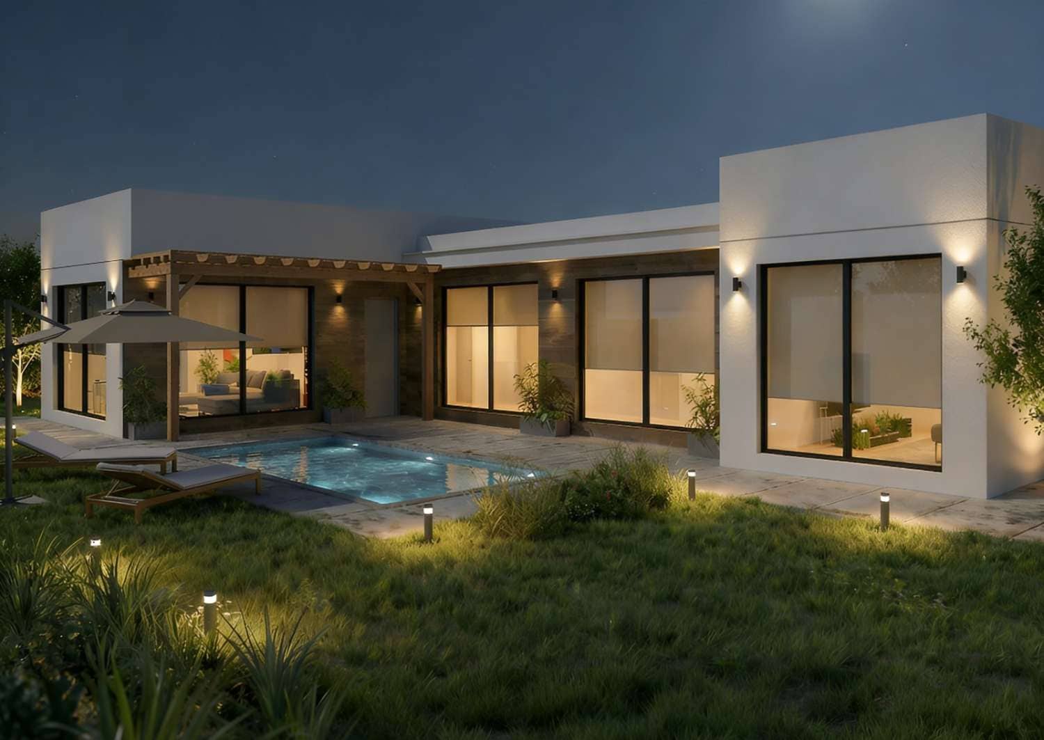 3 makuuhuone Huvila myytävänä paikassa Huercal-Overa mukana uima-altaan - 275 000 € (Ref: 9955668)