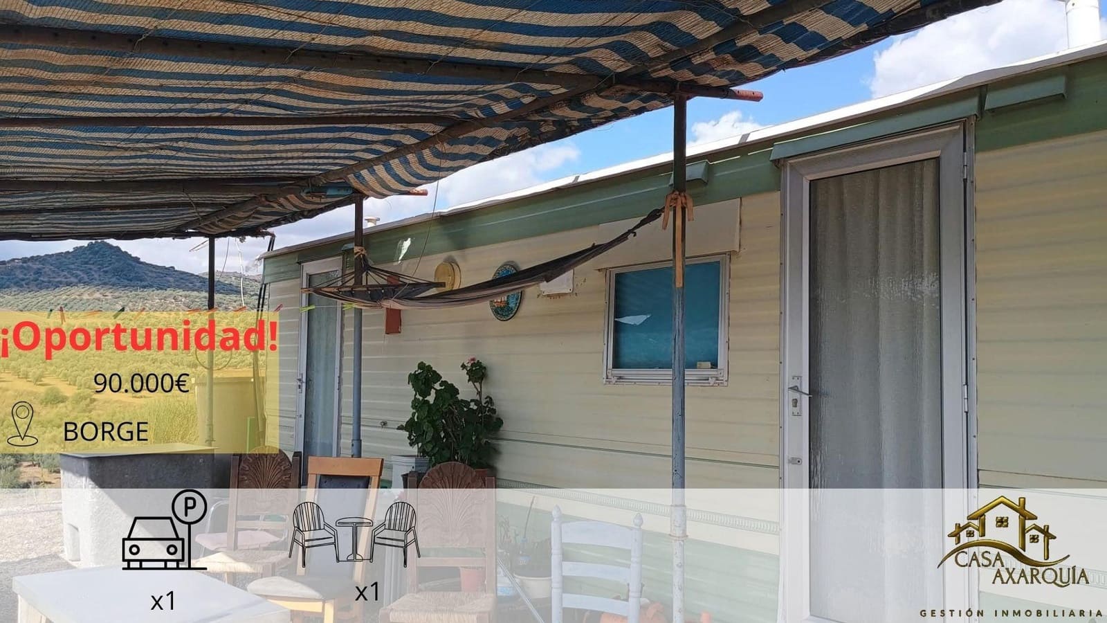 1 Zimmer Finca/Landgut zu verkaufen in El Borge - 90.000 € (Ref: 10173847)