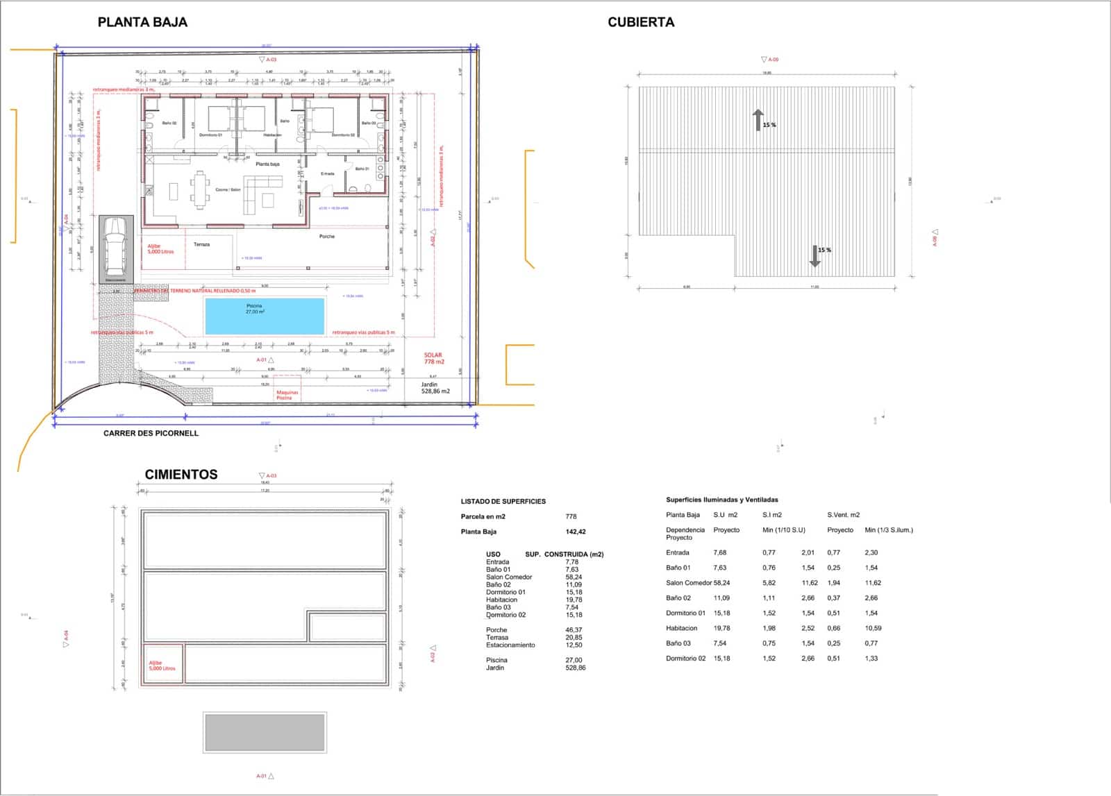 3 camera da letto Bungalow in vendita in Sa Rapita / La Rapita con piscina garage - 1.099.000 € (Rif: 10140056)