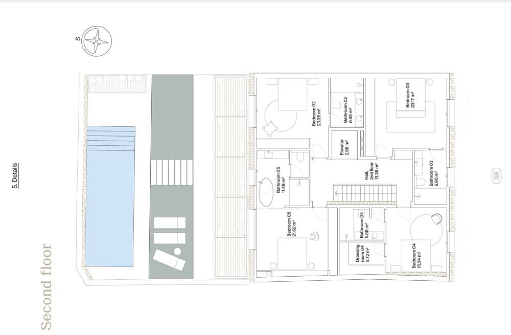 5 quarto Casa em Banda para venda em Santanyi com piscina garagem - 4 500 000 € (Ref: 10182057)