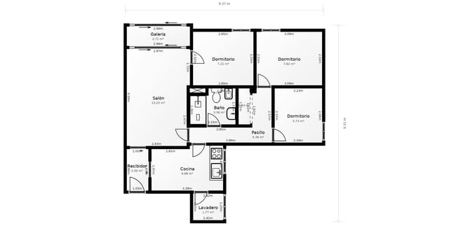 Piso de 3 habitaciones en Sevilla ciudad en venta con garaje - 335.000 € (Ref: 10098461)